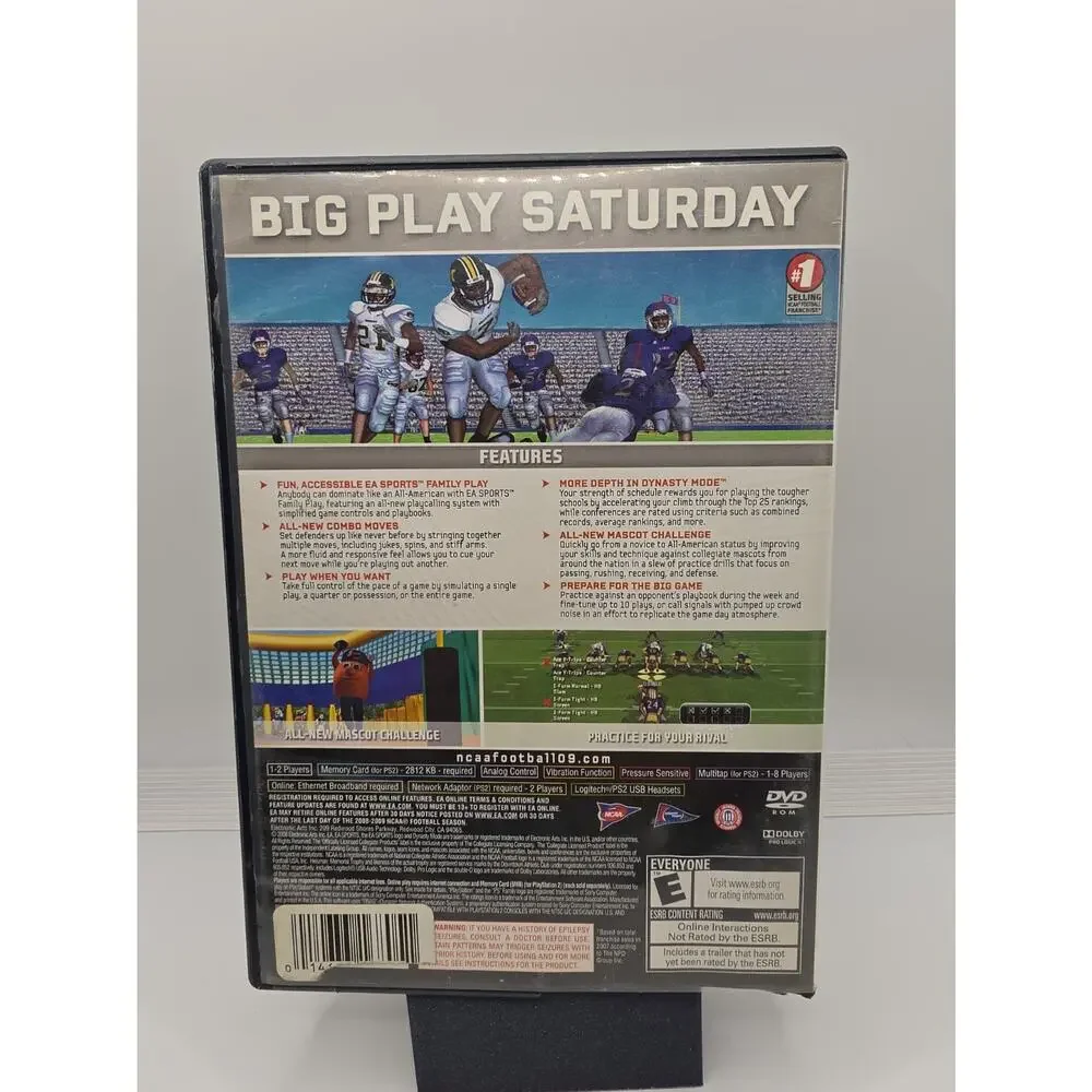NCAA Football 2009 EA Sports PlayStation 2 PS2 RARE